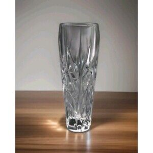 Vtg Crystal Vase German Flower Bud Heavy 7" Gorham Floral Clear Glass Colorless